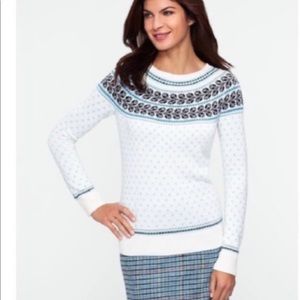 Talbots Fair Isle wool sweater